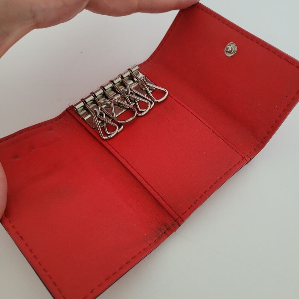 Marc Jacobs Key Case 6 Key Hooks Wallet Trifold R… - image 3